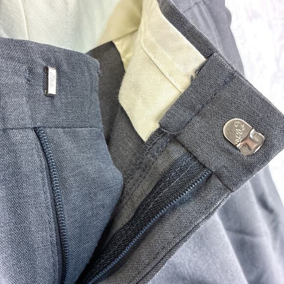 VTG Levis Travelers Dress Slacks Mens 36x30 Gray Wool Blend Preppy Pleated 90s - Picture 9 of 12